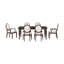 Fauteuil Goeffrey, brun foncé et beige