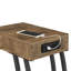 Table d'appoint antique muscade et bronze industriel-602100810
