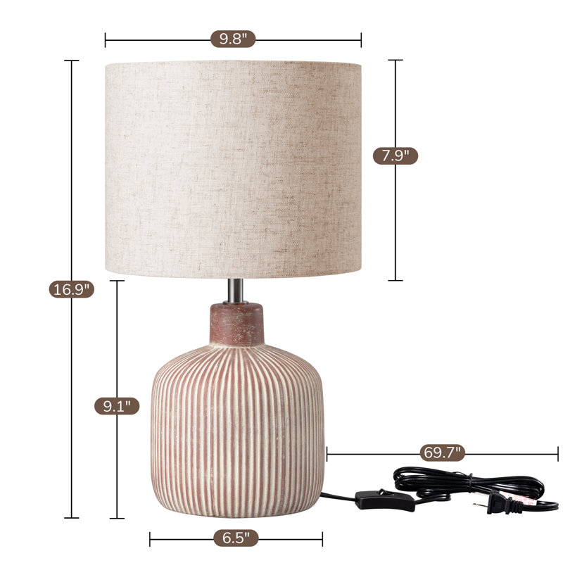 Cleofe Ceramic Table Lamp