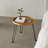 Round Wood And Rattan Side Table, Foldable Table With Metal Tripod, Rattan Round Tray Top, Boho Style, Chic Coffee Table, Side Table (Height 17.7", Grid Knit Pattern