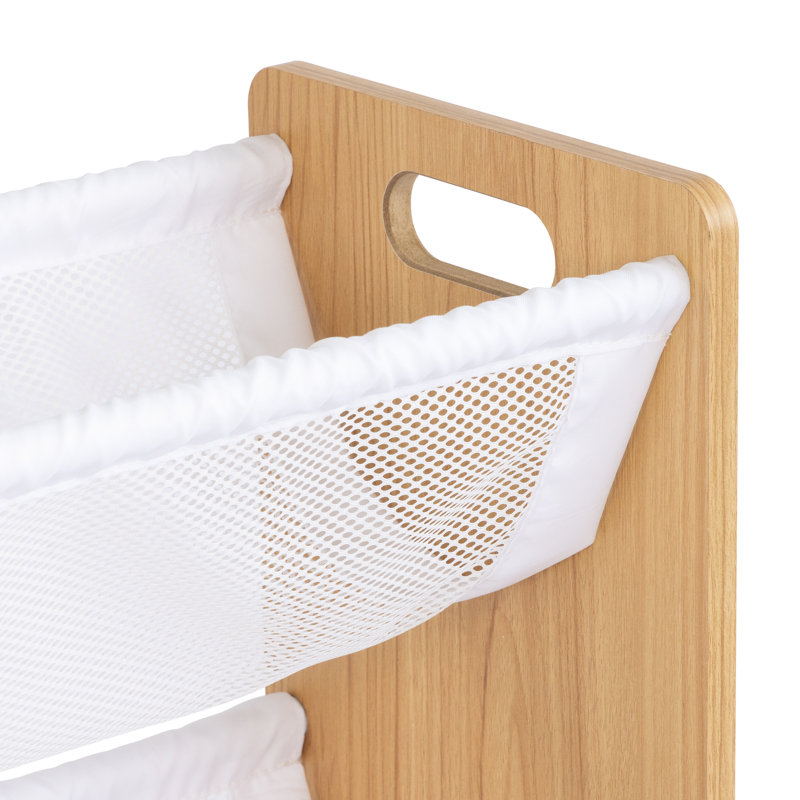 Organisateur 3 niveaux Ebern Designs, Bois naturel
