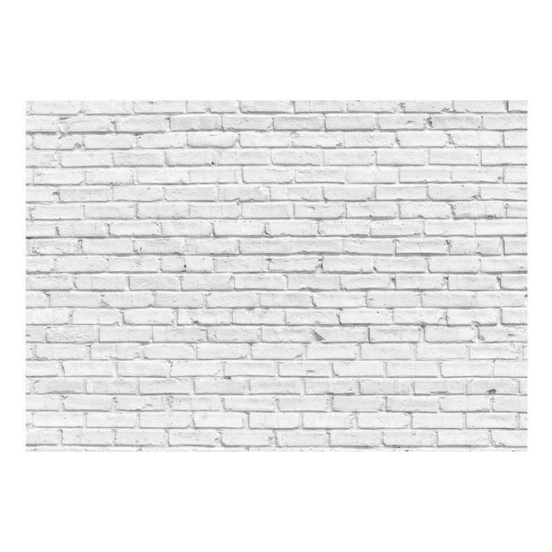 Murale en brique de couleur unie non collée, Blanc, L 41 po x l 59 po