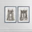 «Bridge Crossing I», ensemble de 2 reproductions d'art encadrées-497132690-497132693-497132692