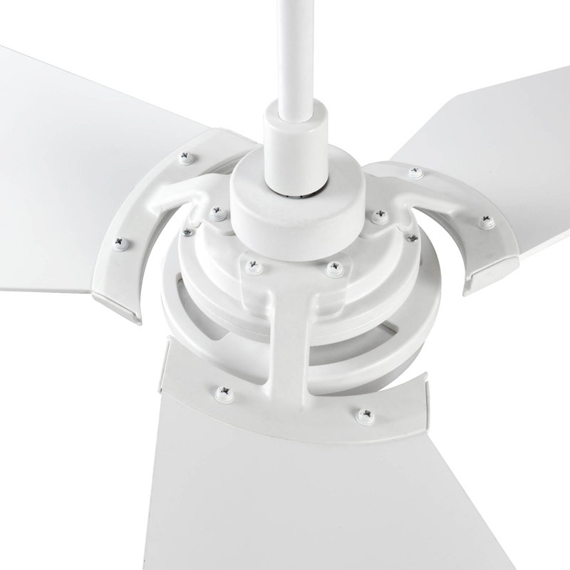 Ventilateur de plafond intelligent d'intérieur / extérieur de 56 po Kaj, ensemble d'éclairage à DEL à intensité variable et télécommande, fonctionne avec l'assistant Google, Amazon Alexa et les raccourcis Siri.