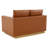 Berengarius Leather Loveseat with Gold Stainless Steel Base-224092894