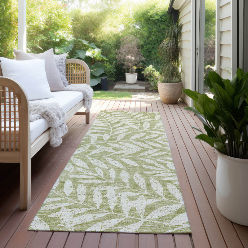 Tapis intérieur / extérieur Lamanna avec envers antidérapant, Tapis de couloir 2 pi 3 po x 7 pi 6 po