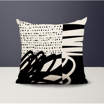 Jofre Abstract Reversible Indoor/Outdoor Square Pillow