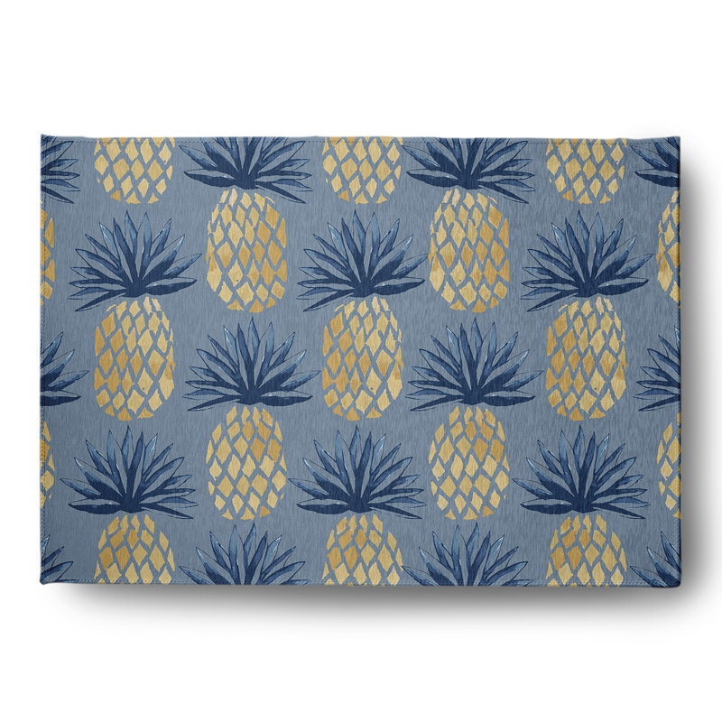 Fohoren Chenille Floral Rug, Rectangle 5' x 7'