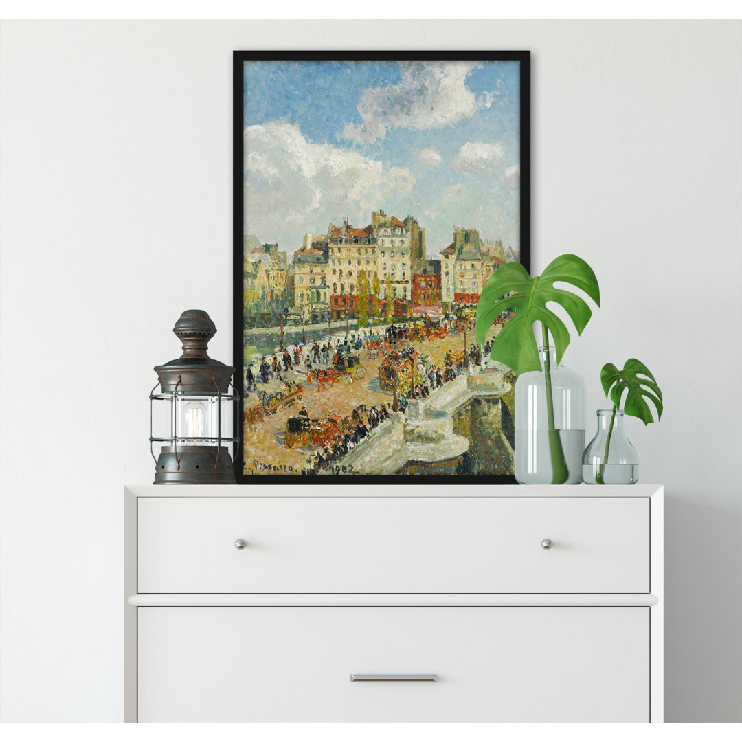 Gerahmtes Poster The Pont Neuf von Camille Pissarro