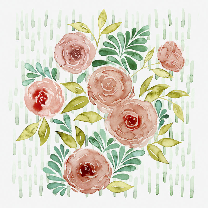 Spring Blossoming II by Grace Popp - Wrapped Canvas Painting, 51cm H x 51cm W