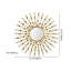 27,6 "Miroir mural rond doré en métal Glam Sun Shine Home Decor for Living