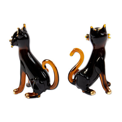 Ensemble de figurines félines 2 pièces Marquavion