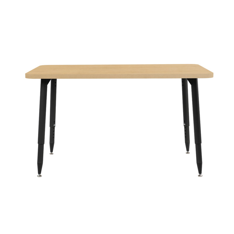Table d'activité Adapte 24 x 36, 30 po x 48 po, Grain d'érable / noir