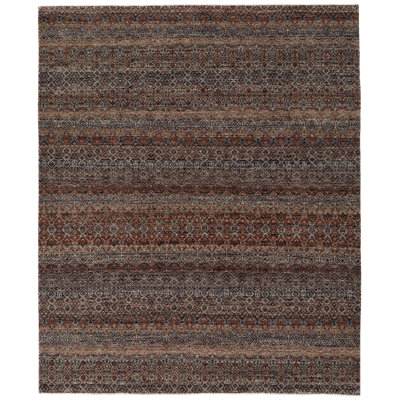 Tapis brun Ikat Posey