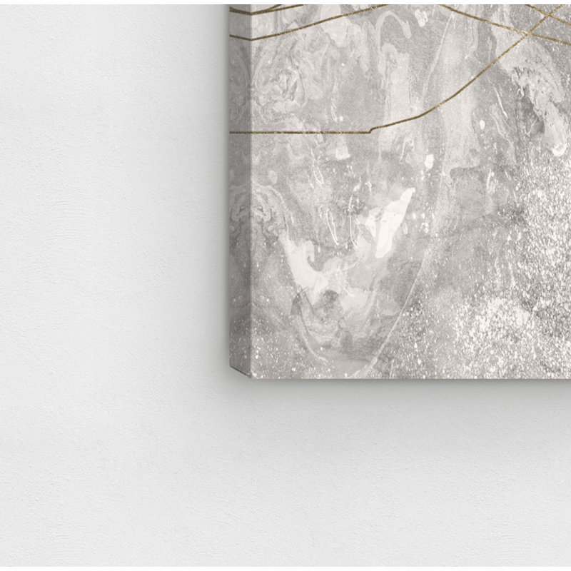 " Mid Century Thread ", 36" H x 24" W x 1.5" D, Wrapped Canvas