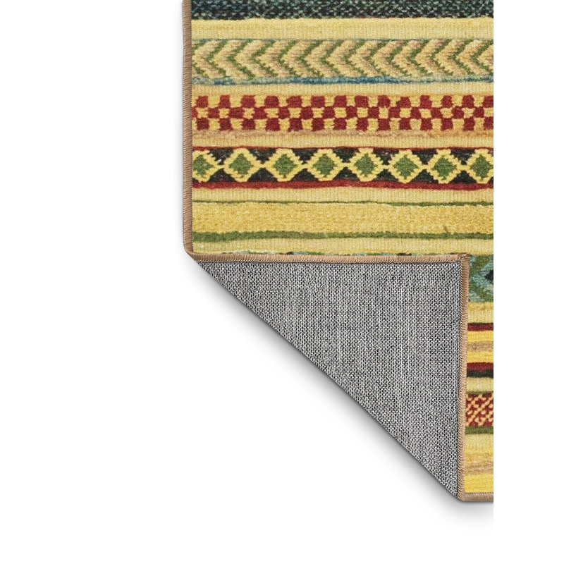 Striped Indoor Rug, Rectangle 6' x 9'