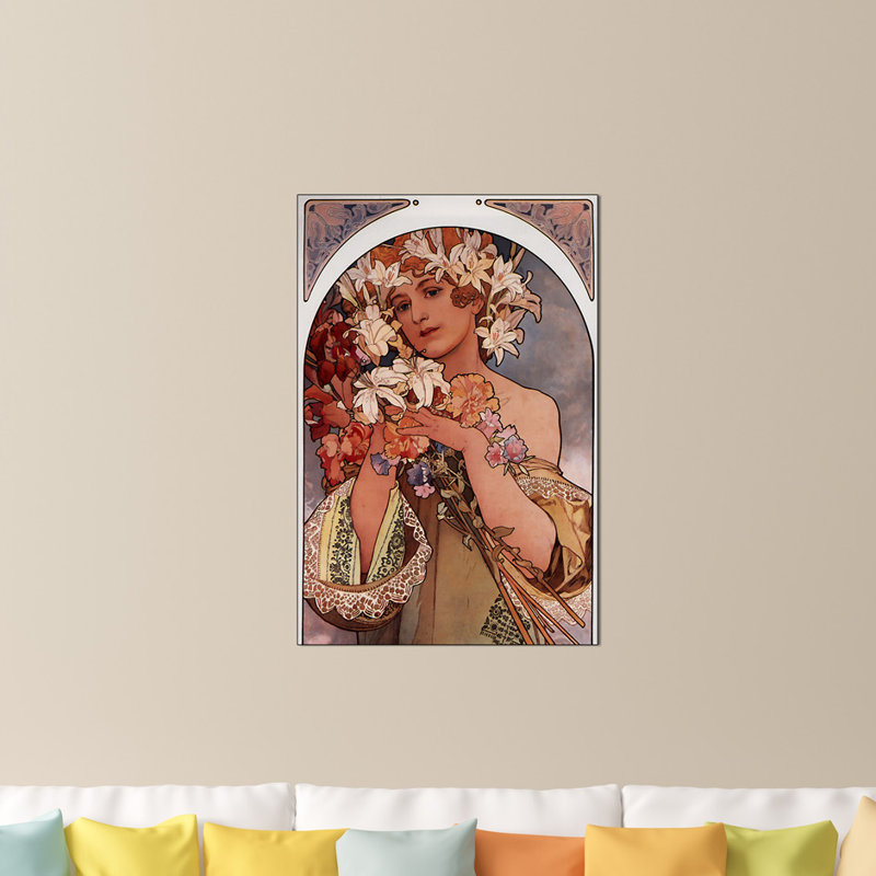 Mucha Alphonse - Wrapped Canvas Painting, 90cm H x 60cm W x 1.8cm D