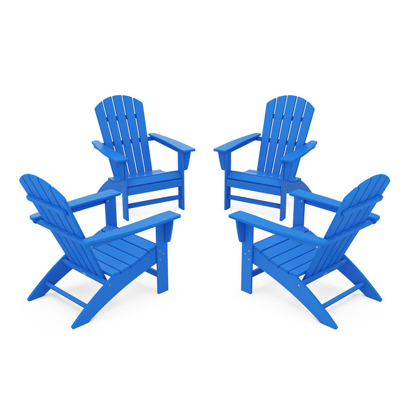 Ensemble de conversation POLYWOOD Nautical Adirondack, Bleu pacifique