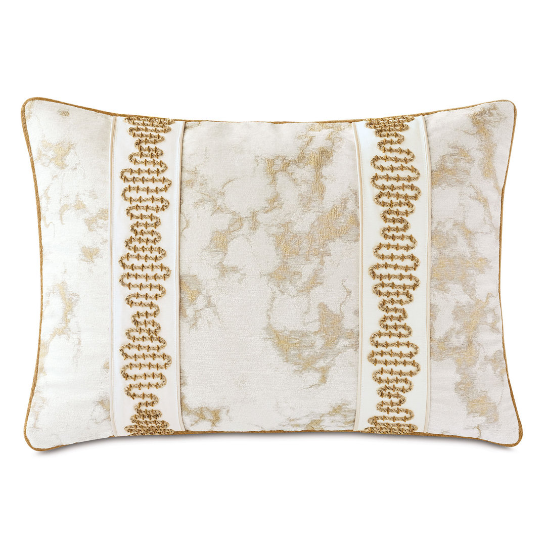 Marceau Metallic Rectangular Chenille Pillow Cover & Insert Eastern Accents