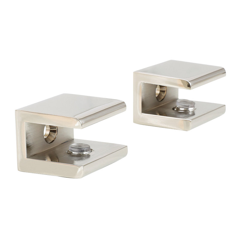 Pince pour tablette en verre Kingston, Nickel poli