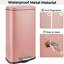 Stainless Steel Step On Multi-Compartment Rubbish & Recycling Bin - 30L-1824339839