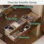 Meuble-lavabo en bois massif avec tiroirs de rangement MCM-133349064-133349067