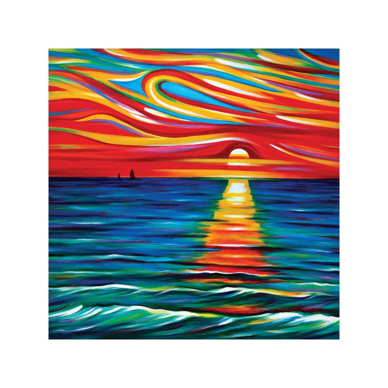The Gift Of Sunset - Wrapped Canvas Print, 93.98 cm H x 93.98 cm W x 3.175 cm D