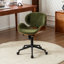 Chaise de bureau rembourrée à hauteur ajustable avec chaise pivotante en chenille et structure en métal-437675640