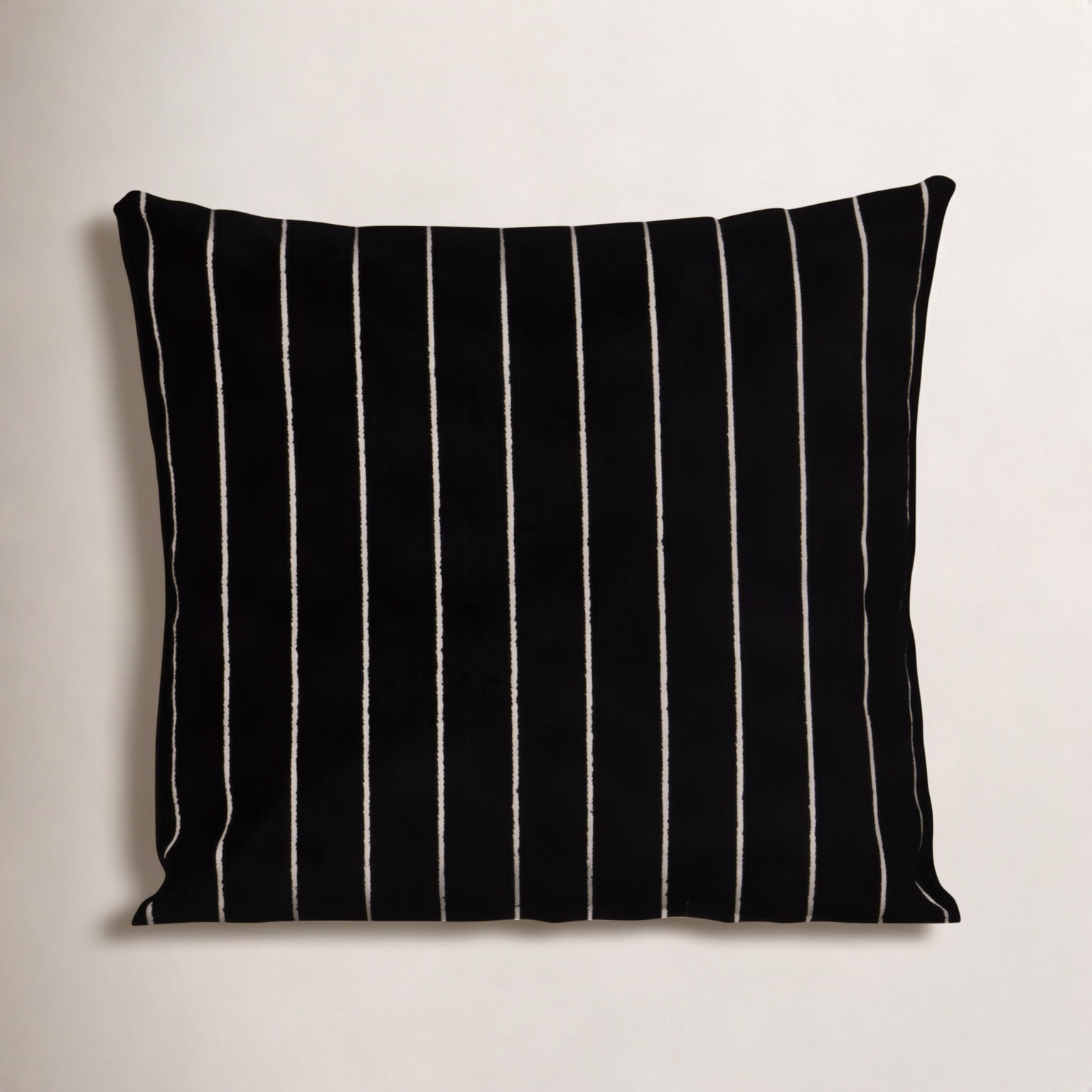 Maxton Throw Pillow, Black, Square 22", Feather