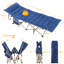 Folding Camping Cot with Mat for Adults-275358316