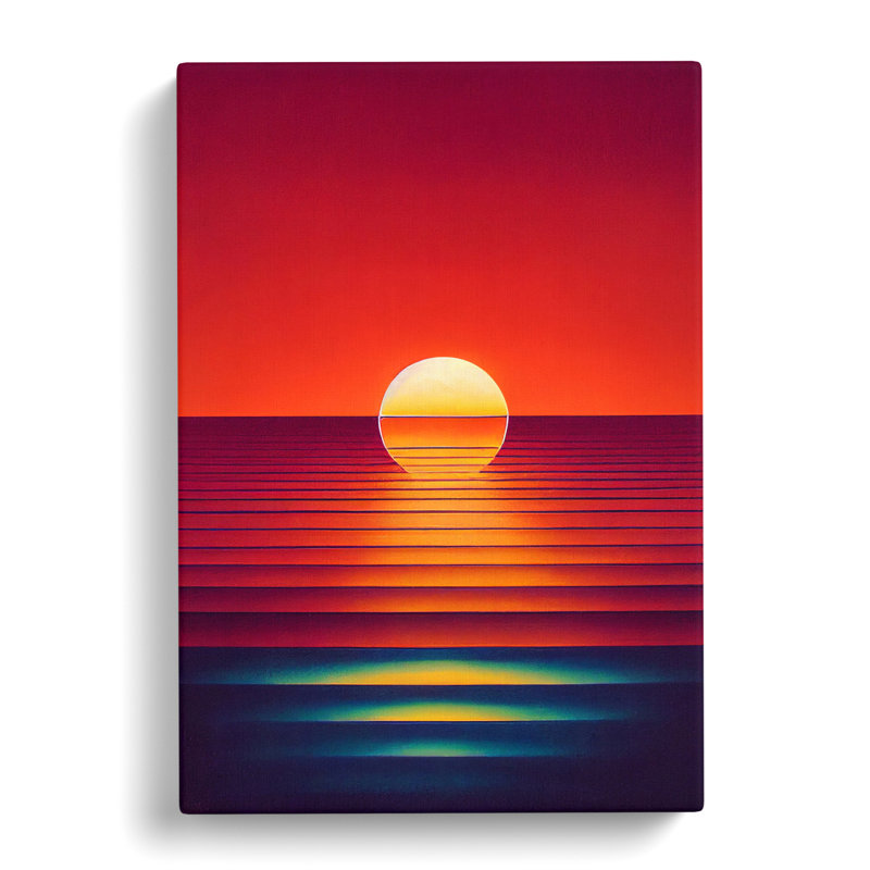 Yahoue Sunset Crystal - Wrapped Canvas, 76cm H x 50cm W