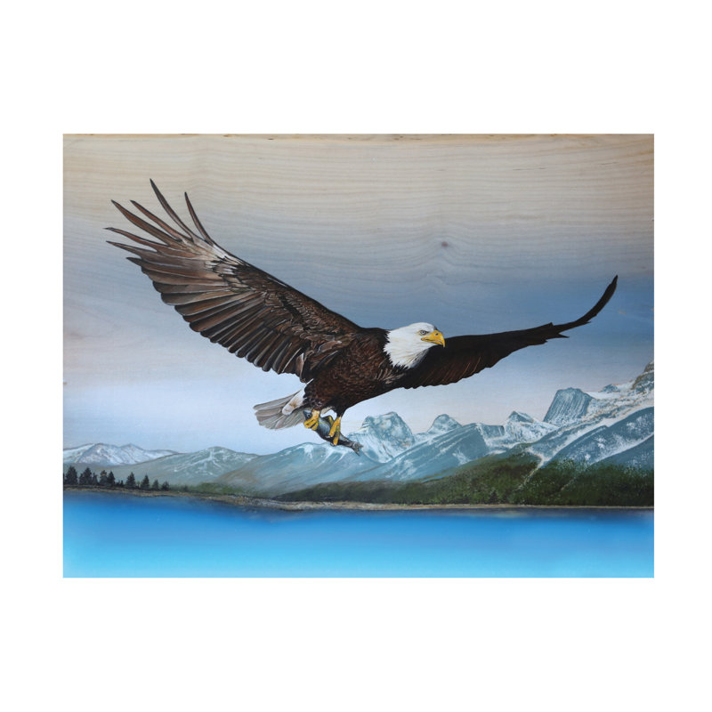 Art sur toile par Jim Brune, H 14 po x l 19 po x P 2 po