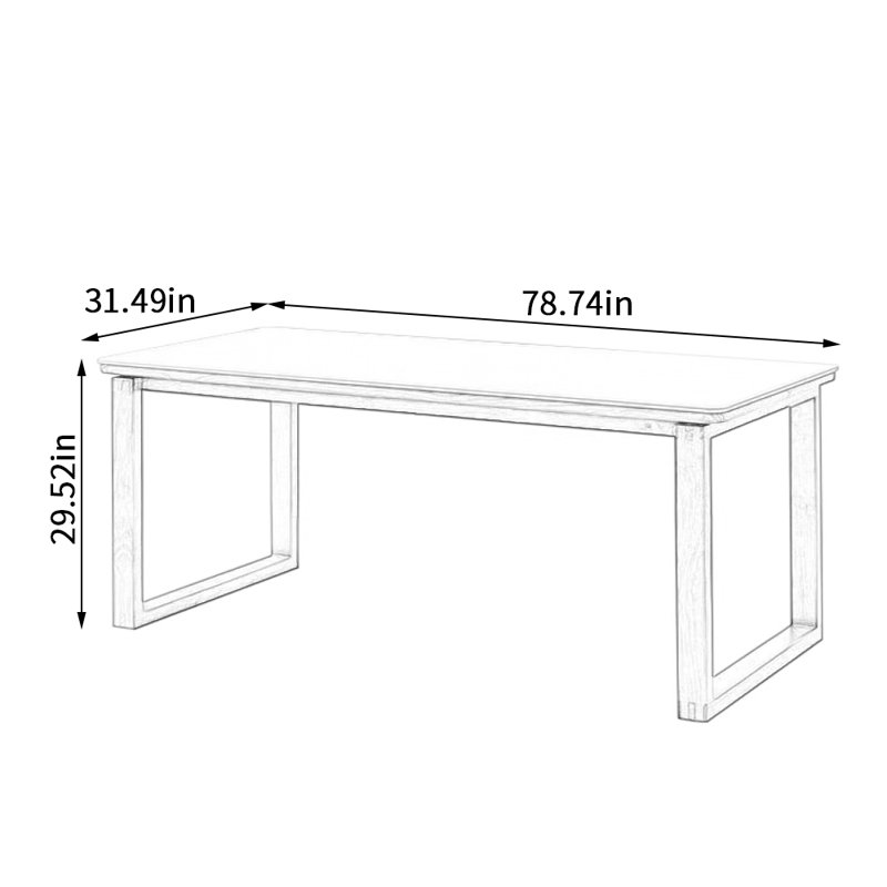 Huffine, 29.52" H x 78.74" L x 31.49" W