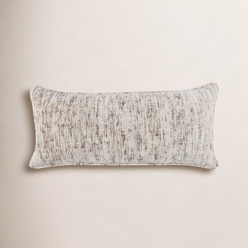 Tavi 16"X36" Throw Pillow, Distressed Natural