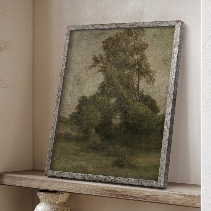 Vintage Landscape CLXXIV Framed Print - Solid Wood