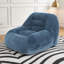 Fauteuil à billes en velours côtelé couleur chameau | Canapé Cozy Cloud-Like, sans assemblage, support ergonomique pour le salon, la chambre à coucher et le dortoir-431824828