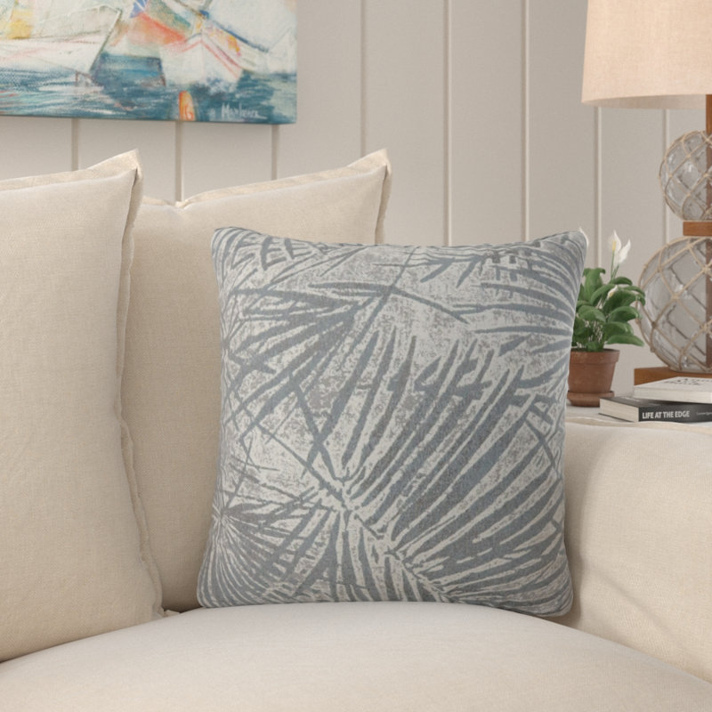 Housse et insert de coussin carré Nohoff, Gris, H 18 po x l 18 po