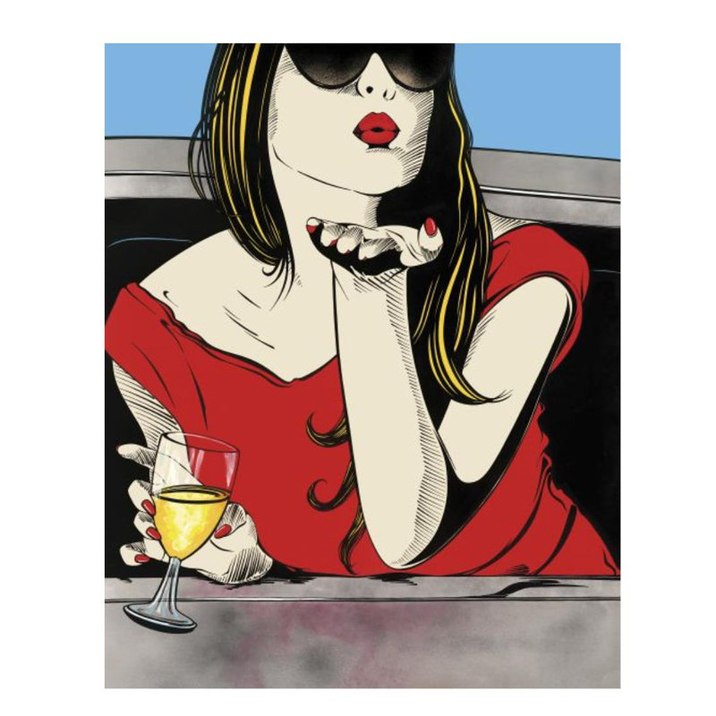 Great Escape Print by Deborah Azzopardi, Glass Coat, 59" H x 47" W