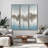 Sequence Textured Glitter Hand Painted Canvas Wall Art by Martin Edwards