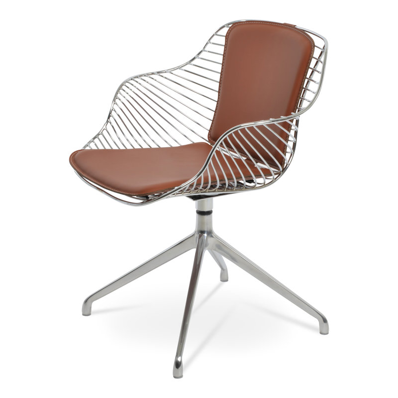 Fauteuil Zebra Spider, Aluminium, Cannelle