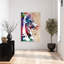 Chevalier d'échecs coloré, art coloré abstrait cheval-129152887