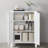 Bathroom Floor Storage Cabinet with 2 Adjustable Shelve-1988199887