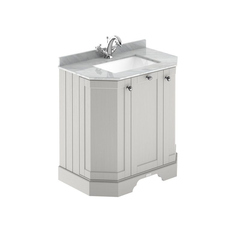 Old London 750mm Free-standing Single Vanity, Grey, Timeless Sand