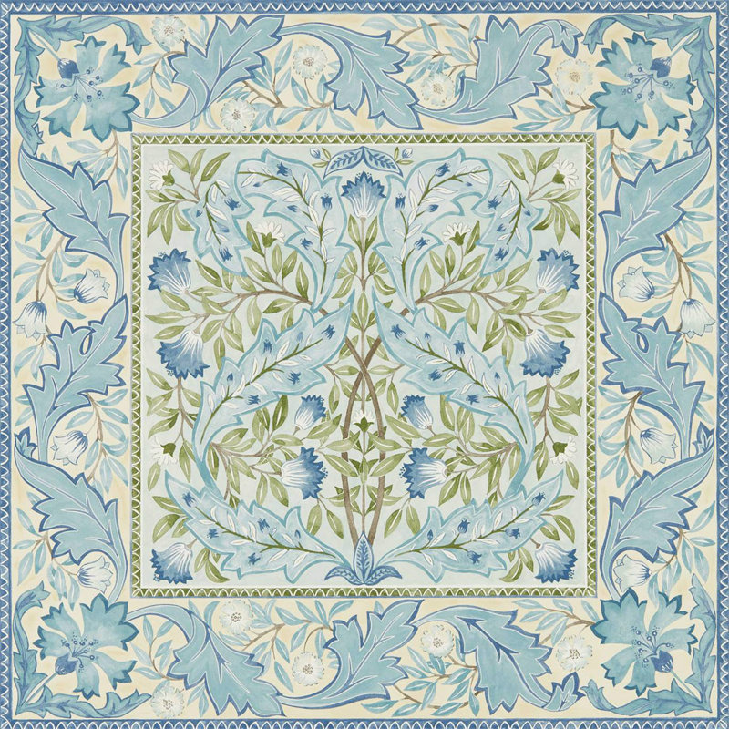 Wilhelmina Indigo Wallpaper