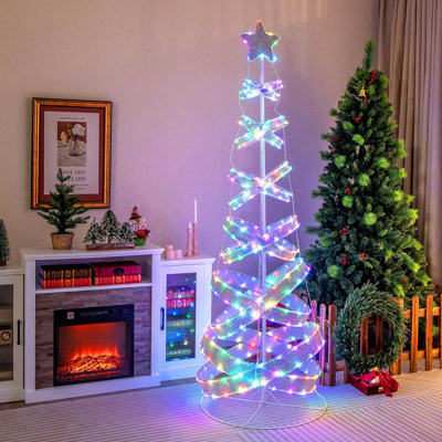 Künstlicher Weihnachtsbaum 210 cm mit 341 LED-Leuchten