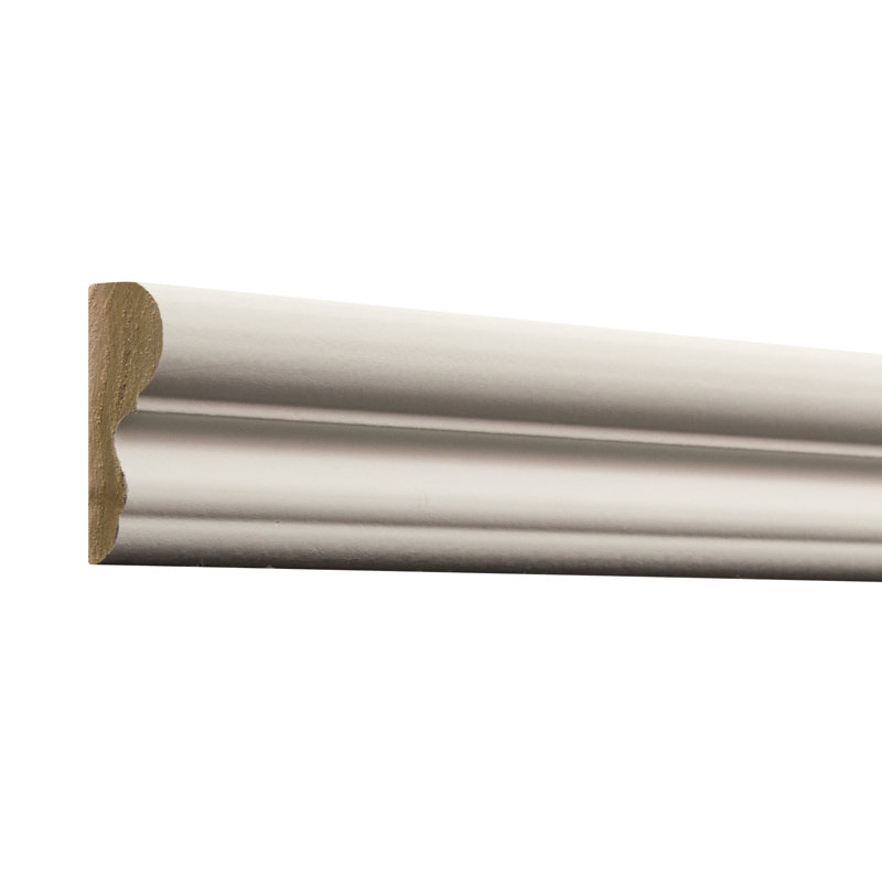 8-ft White Primed Hardwood Colonial Chair Rail Moulding