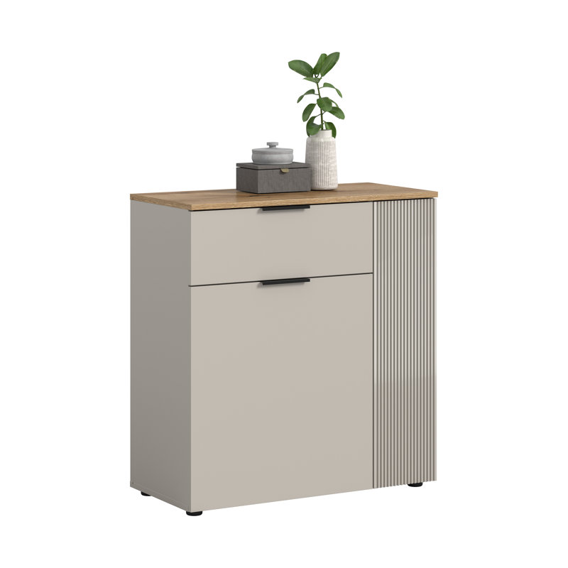 Particle Board / Chipboard Standard Accent Chest, 86 cm H x 80 cm L x 38 cm D