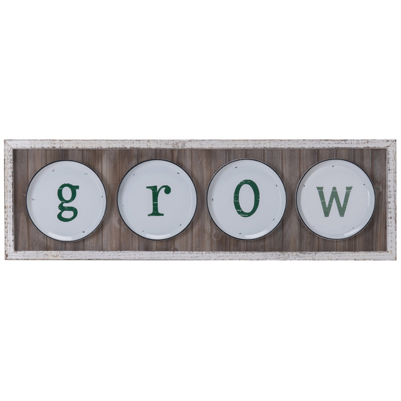 "GROW", œuvre d'art sur bois