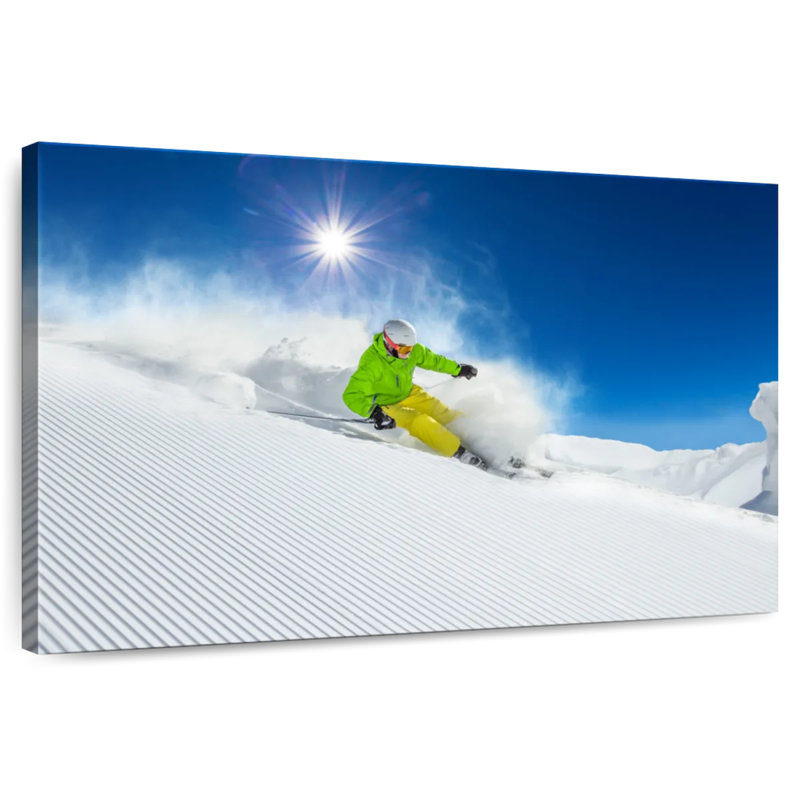 Sunny Powder Skiing