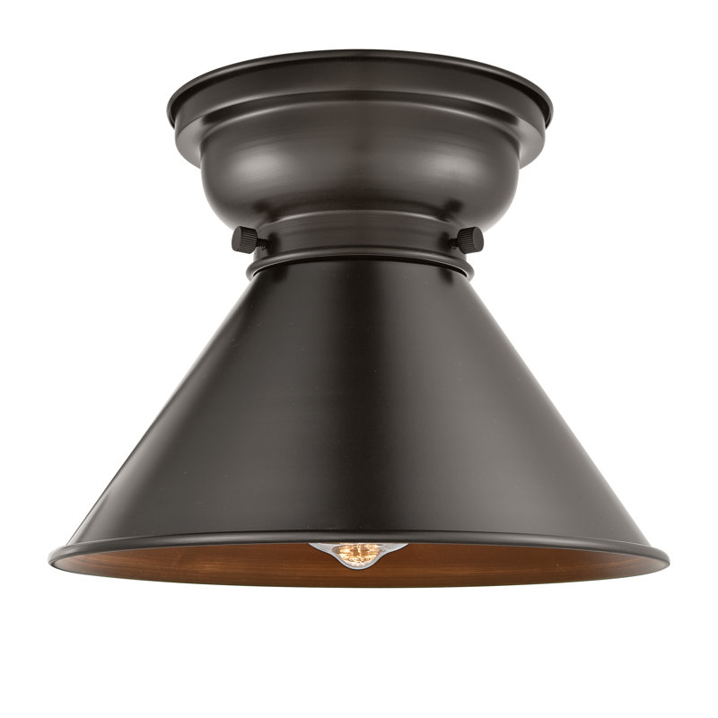 Plafonnier encastré 1 lumière 10 po Chesterhill, Bronze huilé, Ampoule DEL 6 watts Vinage